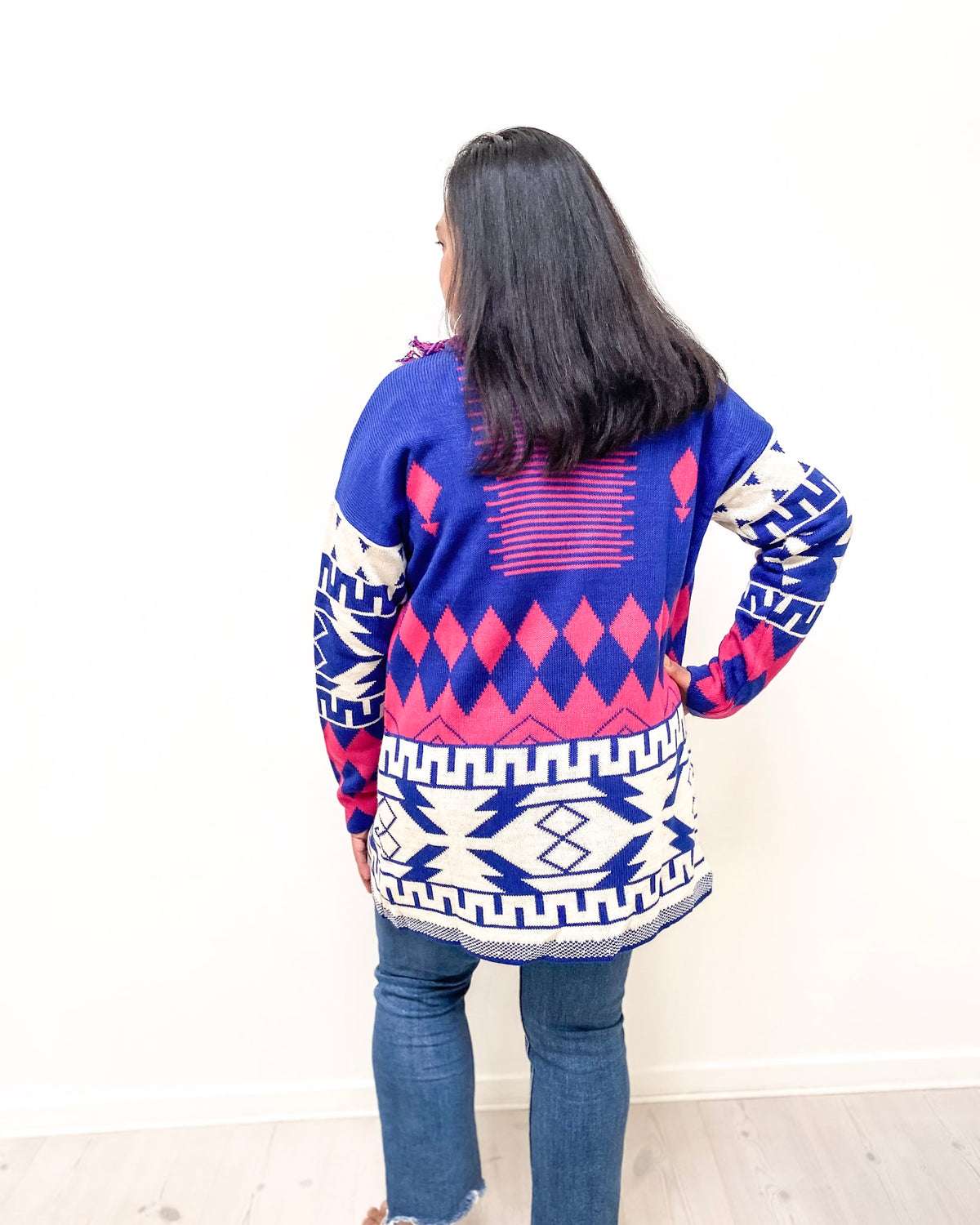 Aztec Fringe Cardigan