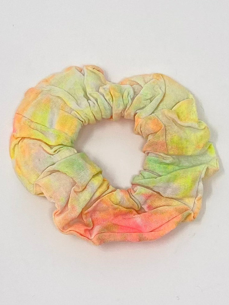 The Mini Scrunchie in Tie Dye Sunshine