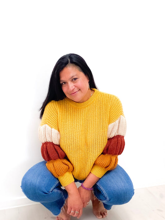 Bubble Sleeve Sweater
