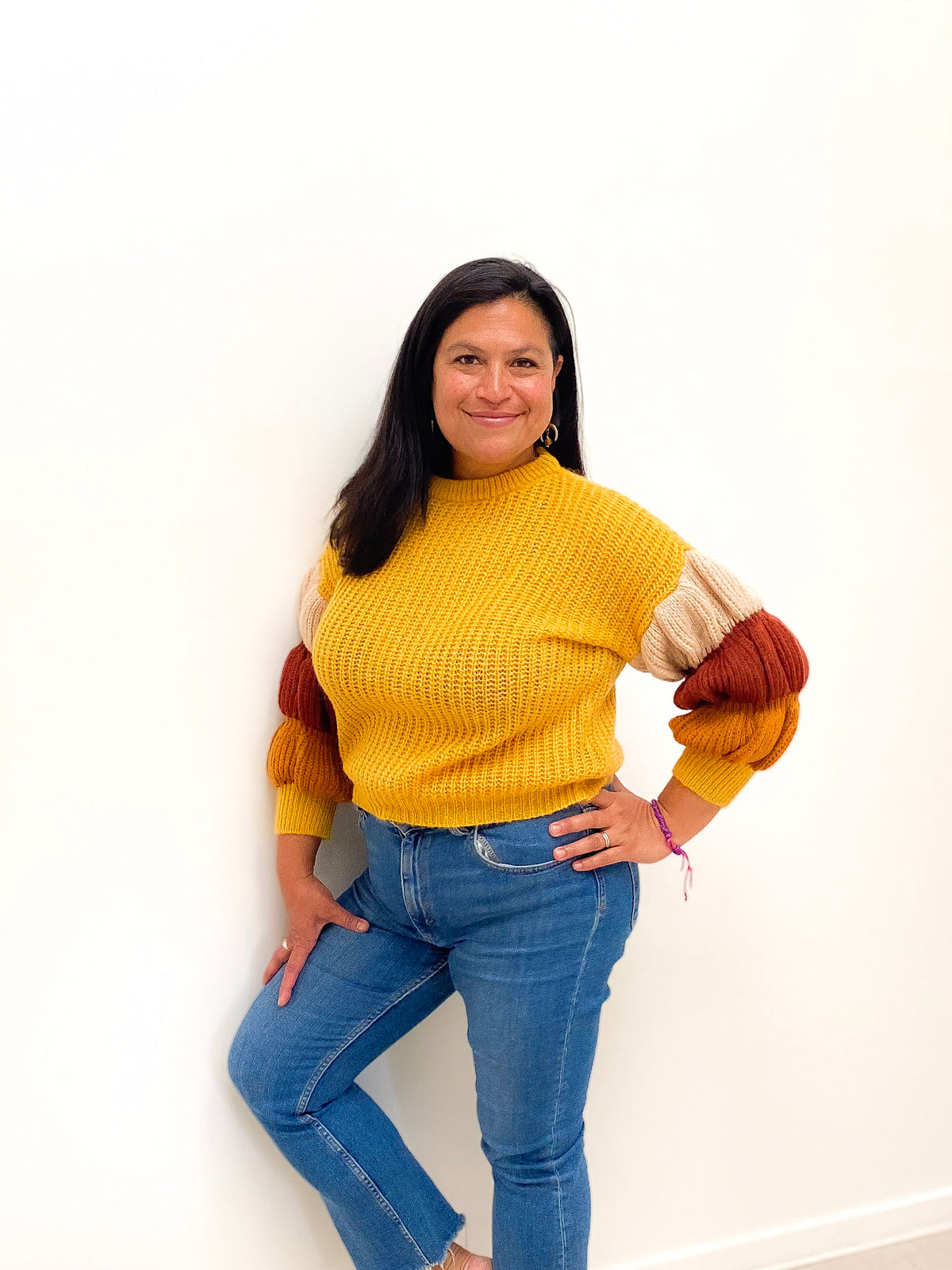 Bubble Sleeve Sweater