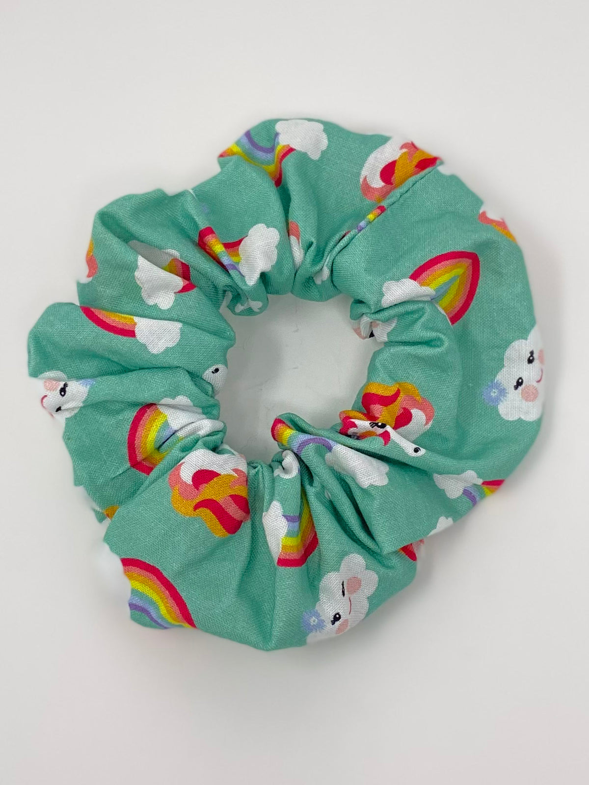 Rainbows & Clouds Scrunchie