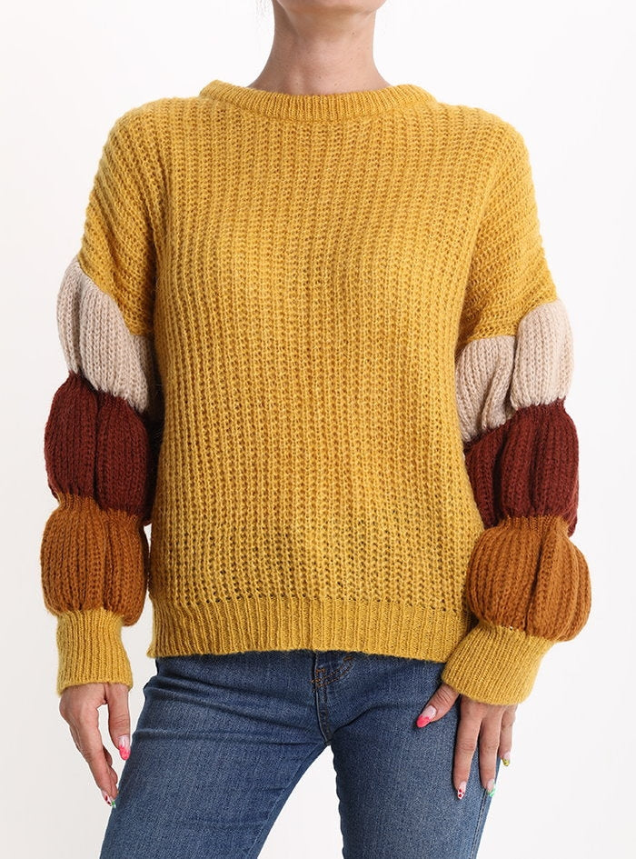 Bubble Sleeve Sweater