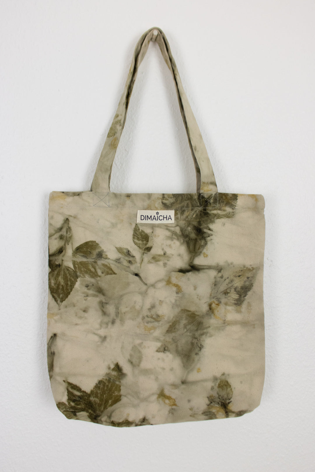 DIMAICHA Handwoven Banmara Eco Print Tote Bag