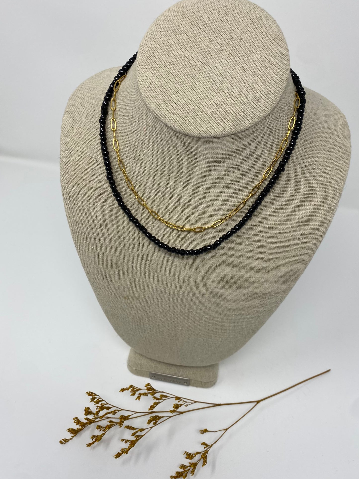 Double strand necklace