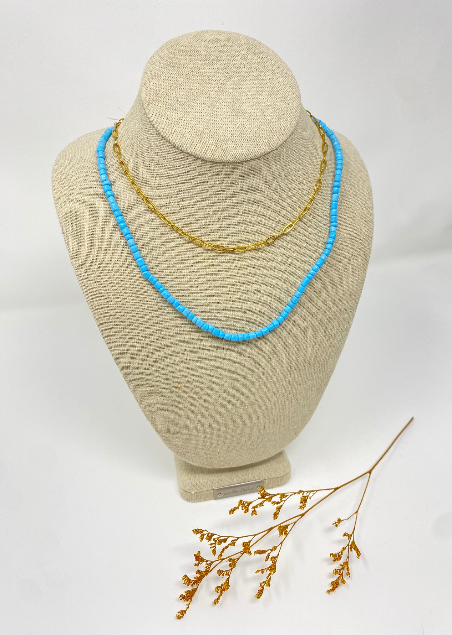 Double strand necklace