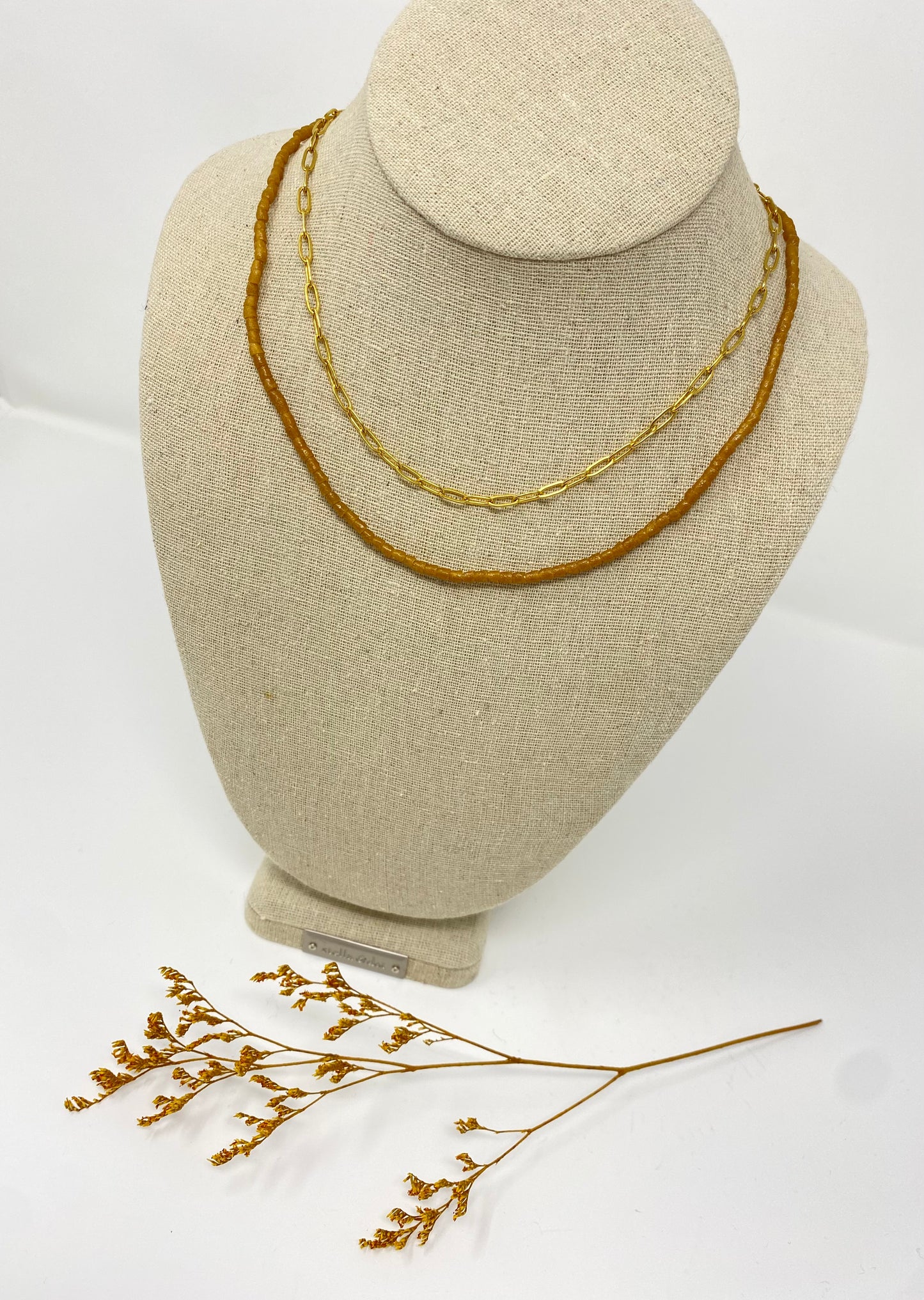 Double strand necklace