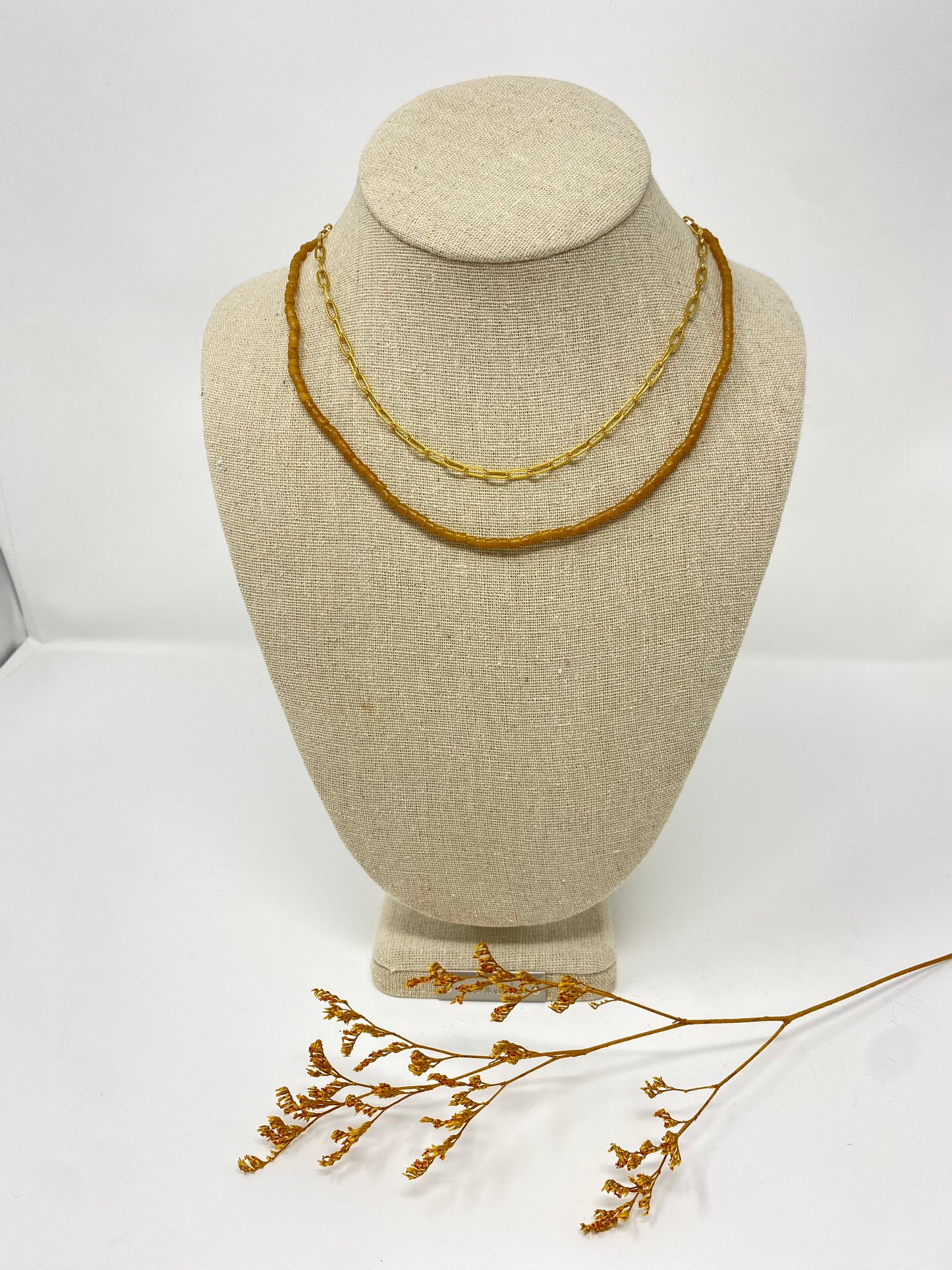 Double strand necklace