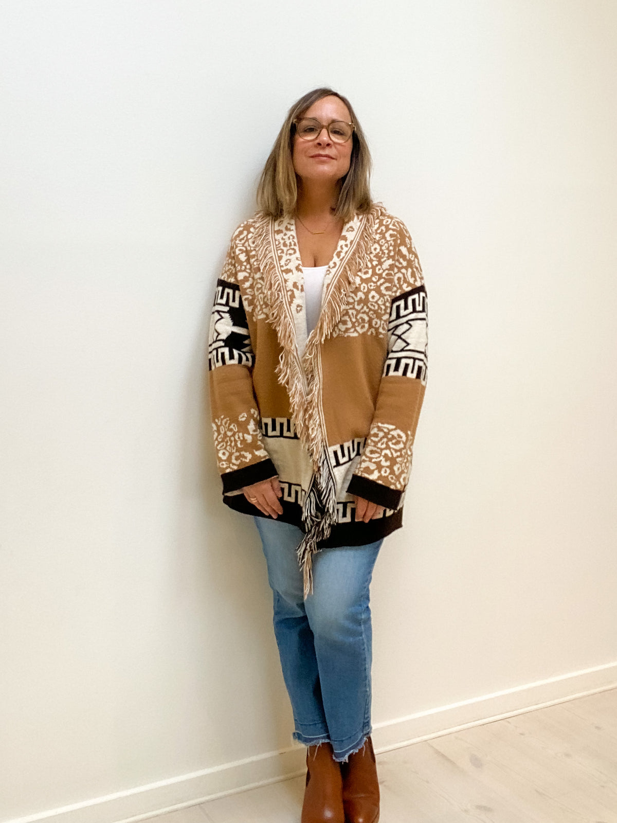 Aztec Fringe Cardigan