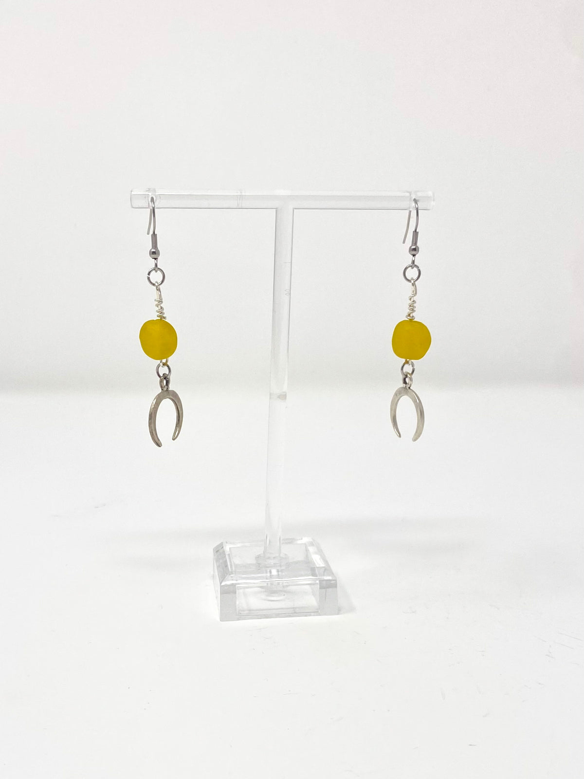 Crescent Moon Dangle Earrings