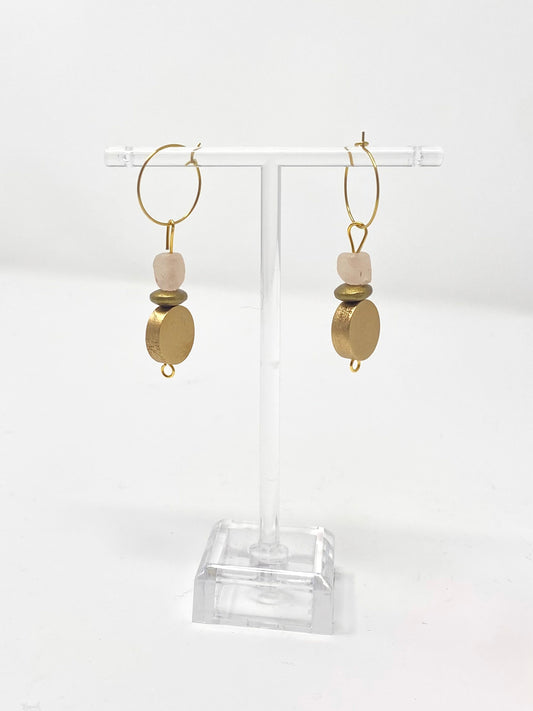 Dust Me Off Rose Dangle Earrings