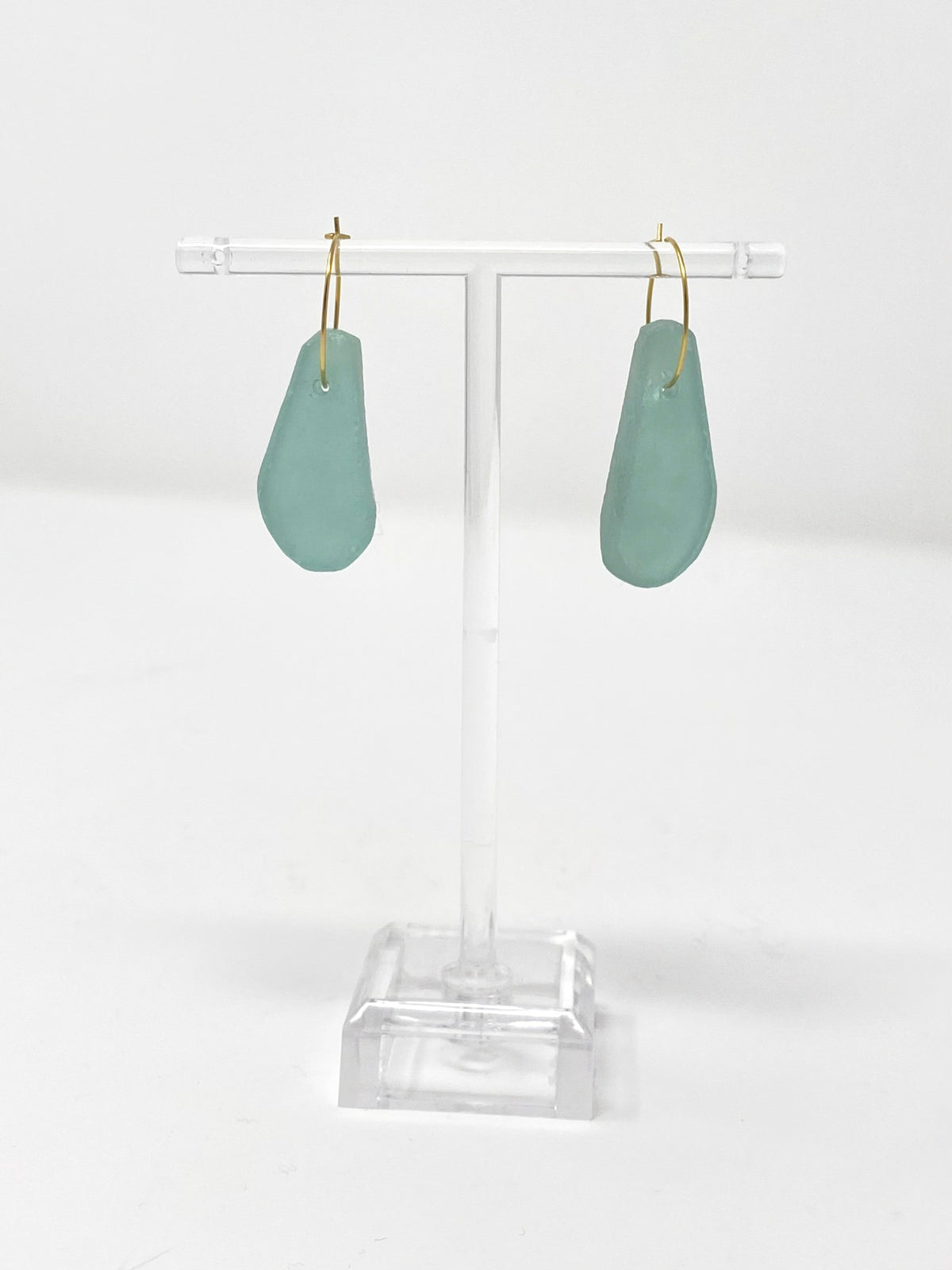 Beach Vibes, Sea Glass Dangle Earrings